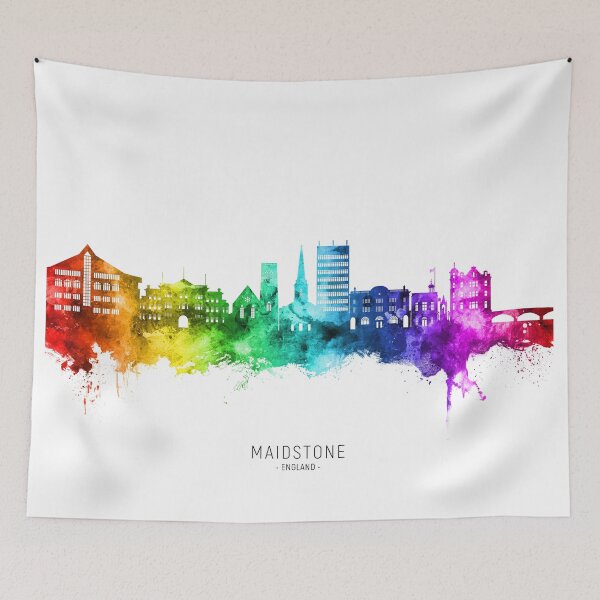 Item preview, Maidstone England Skyline designed and sold by ArtPrints.