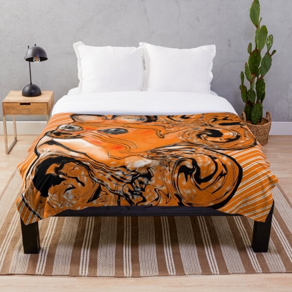 Item preview, Orange Striped Psychedelic Tiger designed and sold by BrainDeadPhilosophy .