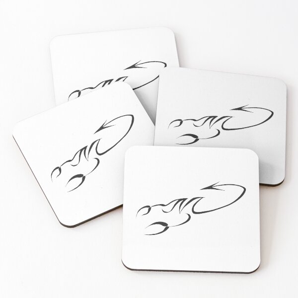Item preview, Abstract Black Scorpio Sign Astrology For Scorpio Personality designed and sold by Yobeli.