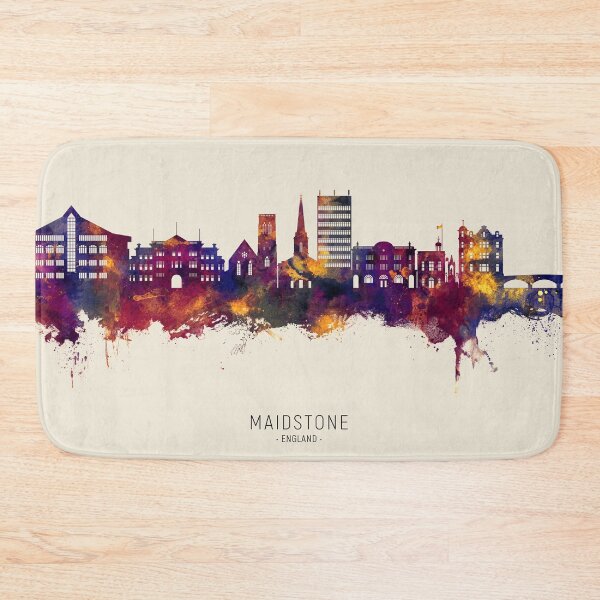 Item preview, Maidstone England Skyline designed and sold by ArtPrints.
