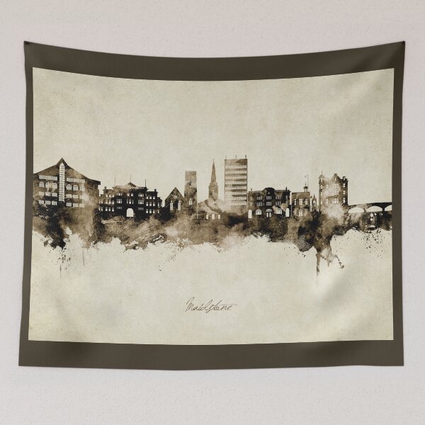 Item preview, Maidstone England Skyline designed and sold by ArtPrints.