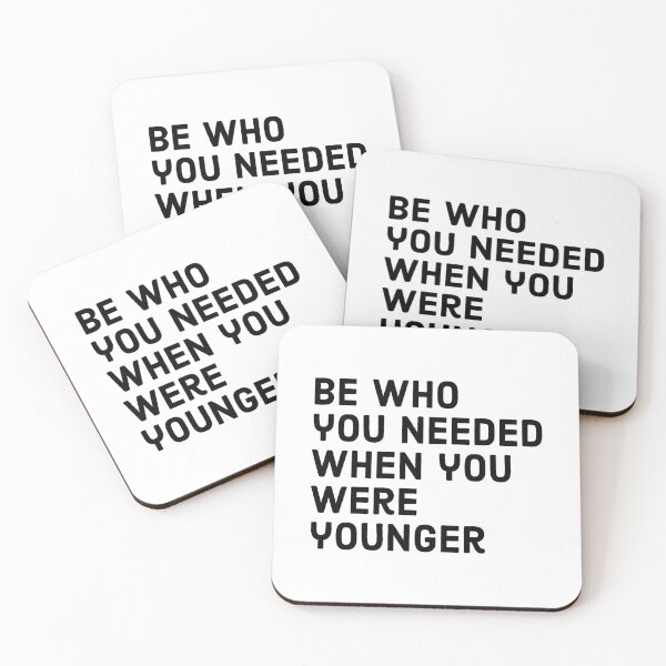 Item preview, Be who you needed when you were younger - motivational quote designed and sold by Theleochick.