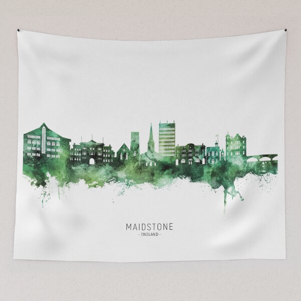 Item preview, Maidstone England Skyline designed and sold by ArtPrints.