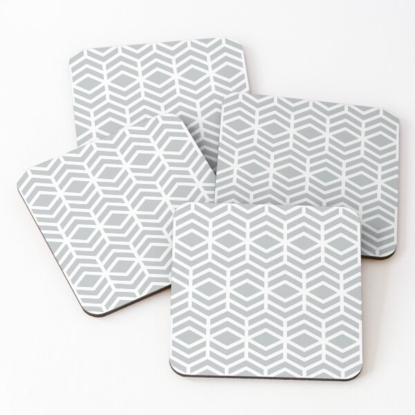 Artikelvorschau, Gray and White Minimal Chevron Line Shape Pattern - 2022 Popular Color Sherwin Williams Samovar Silver SW 6233 entworfen und verkauft von ColorOfTheYears.