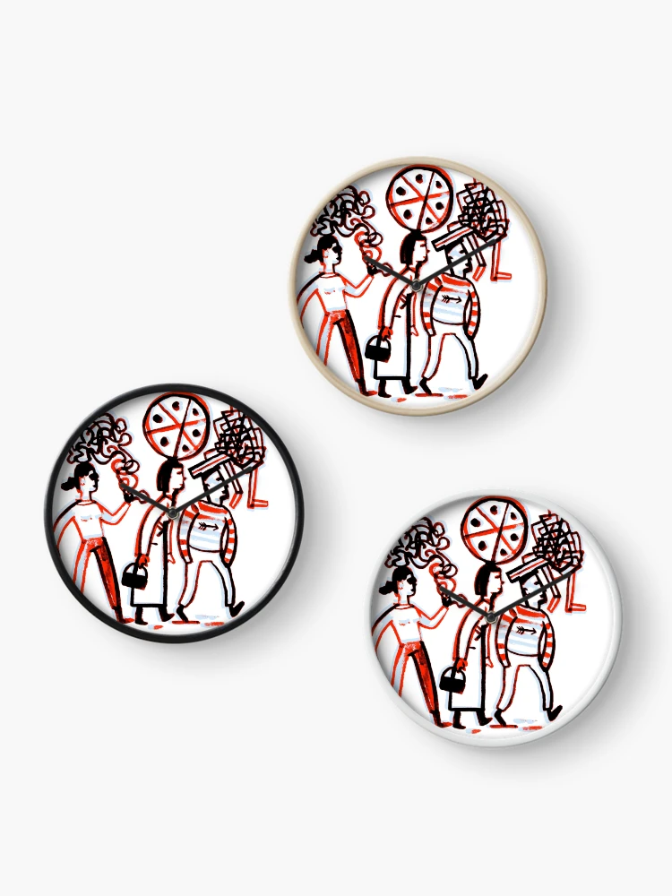Thumbnail 3 of 4, Clock, thoughts designed and sold by Theo Kerp.