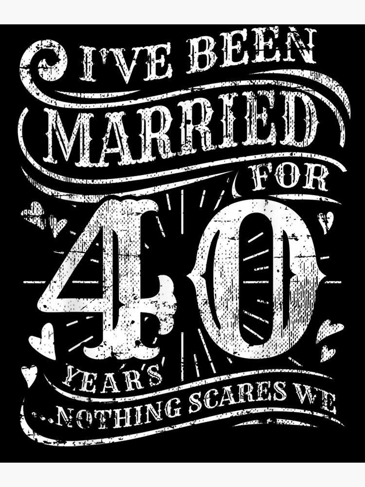 "Paare, die 40 Jahre verheiratet sind, Hochzeitsgeschenk zum