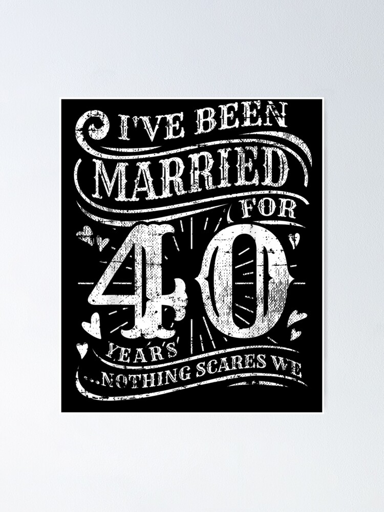 "Paare, die 40 Jahre verheiratet sind, Hochzeitsgeschenk zum