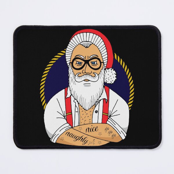 Item preview, Christmas Hipster Santa Claus designed and sold by HotHibiscus.