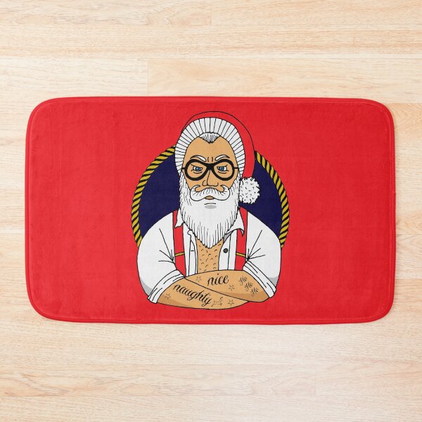 Item preview, Christmas Hipster Santa Claus designed and sold by HotHibiscus.
