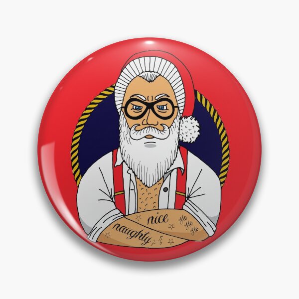 Item preview, Christmas Hipster Santa Claus designed and sold by HotHibiscus.