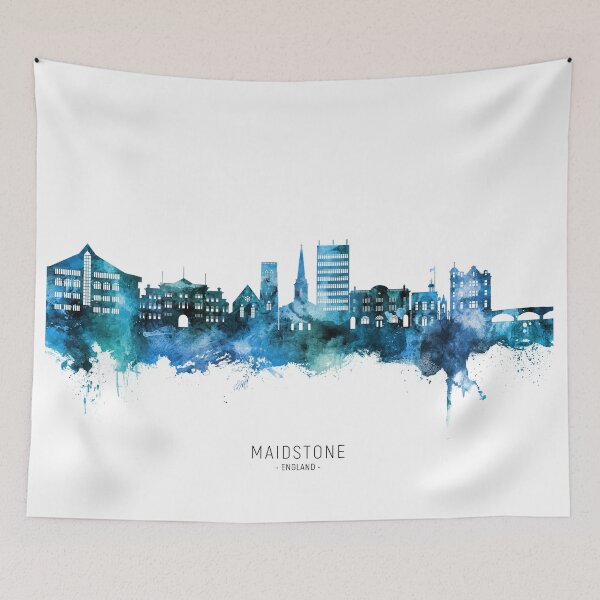 Item preview, Maidstone England Skyline designed and sold by ArtPrints.