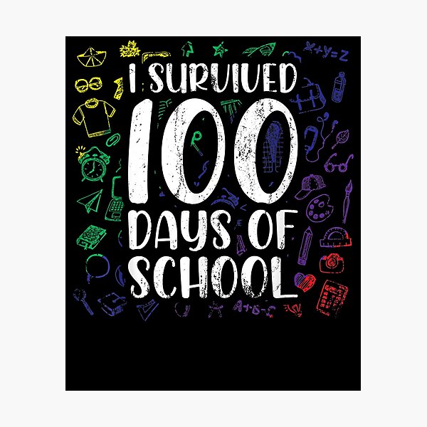 Item preview, School Girls Boys Student Gift Funny 100 Days Of School  designed and sold by valeriegewhbo.