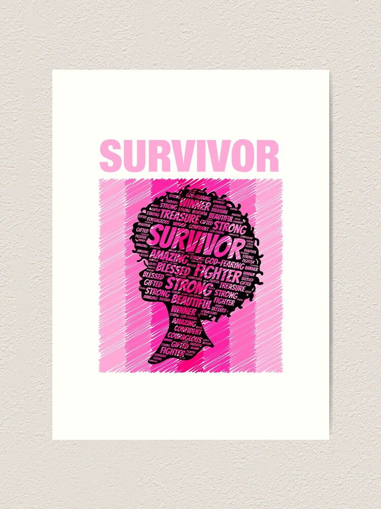 Survivor Breast Cancer Strong Women African American Africa T-Shirt Survivor Breast Cancer Strong Women African American Africa T-Shirt