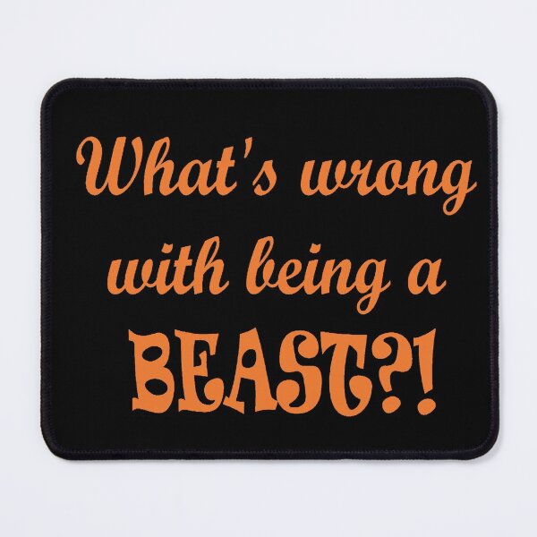 Item preview, Being Beastly (Orange Text) designed and sold by DisneyFanatic23.