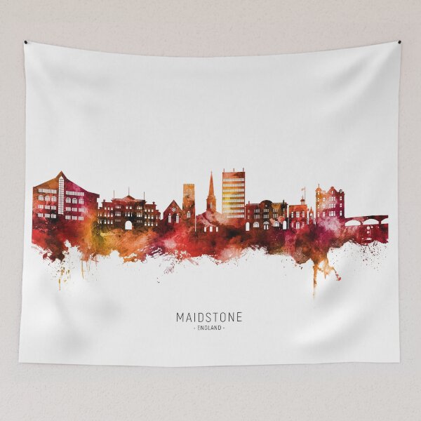 Item preview, Maidstone England Skyline designed and sold by ArtPrints.