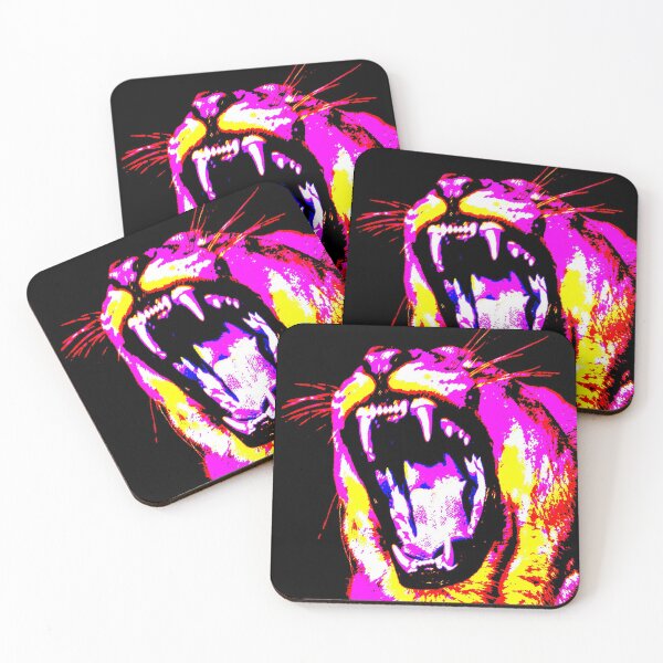 Item preview, Roaring Lioness Pink Yellow designed and sold by EmmiLooArt.