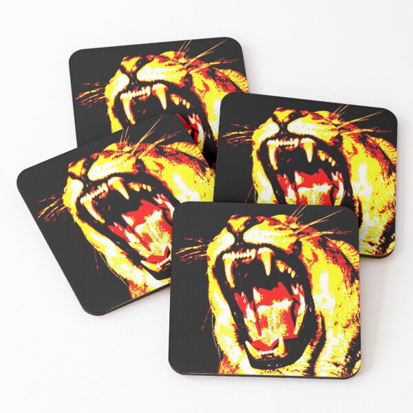 Item preview, Roaring Lioness Red Yellow designed and sold by EmmiLooArt.