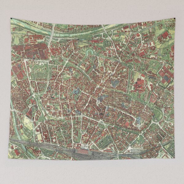 Item preview, Vintage Map of Augsburg, Germany designed and sold by Gin  Neko.