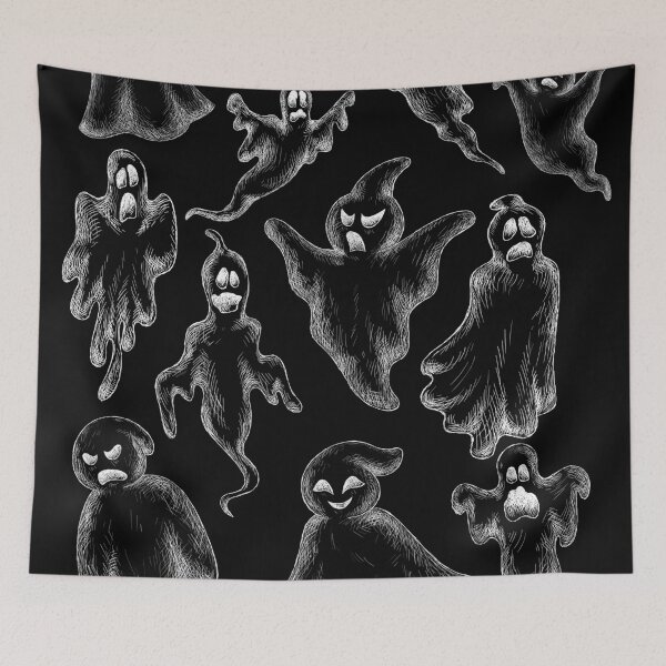 Item preview, Ghost Pattern (in white) designed and sold by BlkBearyDesigns.