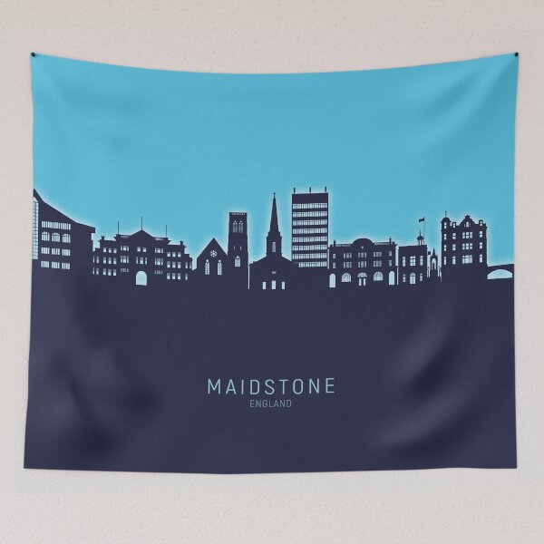 Item preview, Maidstone England Skyline designed and sold by ArtPrints.
