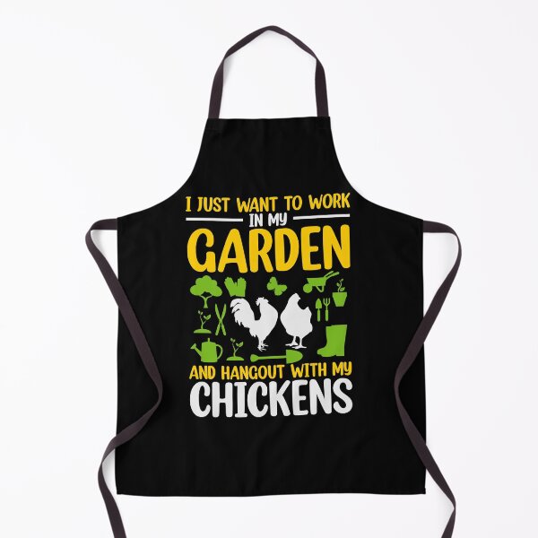 Item preview, I just want to work in my garden and hang out with my chickens designed and sold by Petartist.
