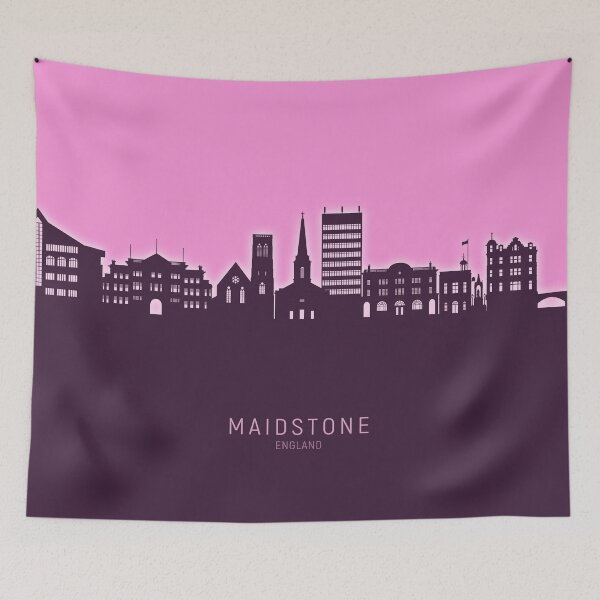 Item preview, Maidstone England Skyline designed and sold by ArtPrints.
