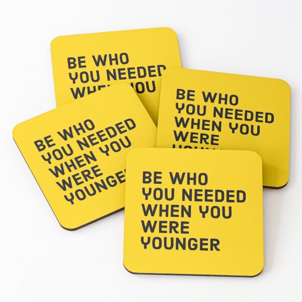 Item preview, Be who you needed when you were younger - motivational quote designed and sold by Theleochick.