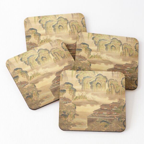Item preview, Classical Japanese Art: Palace Landscape - Tani Buncho designed and sold by Naturalist Prints.
