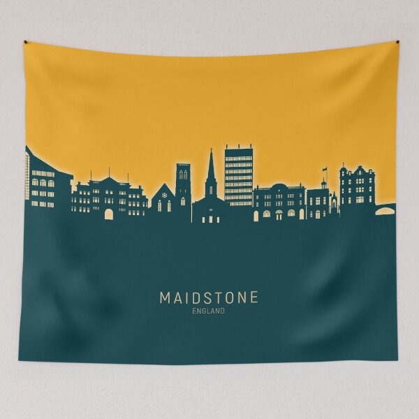 Item preview, Maidstone England Skyline designed and sold by ArtPrints.