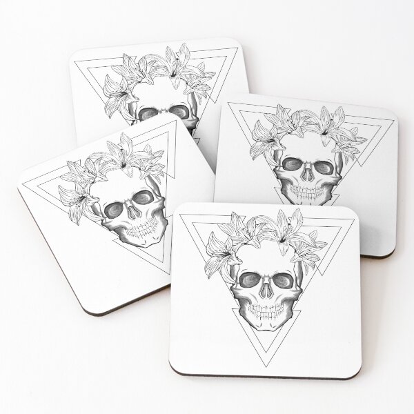 Item preview, Lilies on skull designed and sold by RafaelLima7.