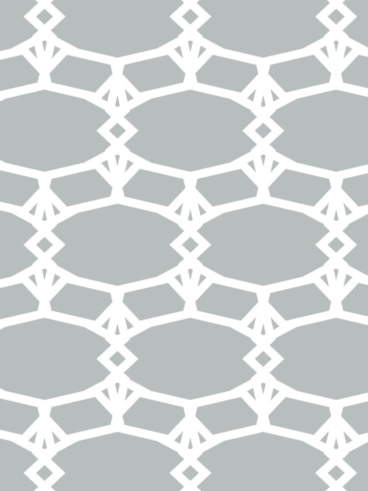 Imagen 4 de 4, Funda de iPhone con la obra Gray and White Ornamental Shape Pattern 5 - 2022 Popular Color Sherwin Williams Samovar Silver SW 6233, diseñada y vendida por ColorOfTheYears.