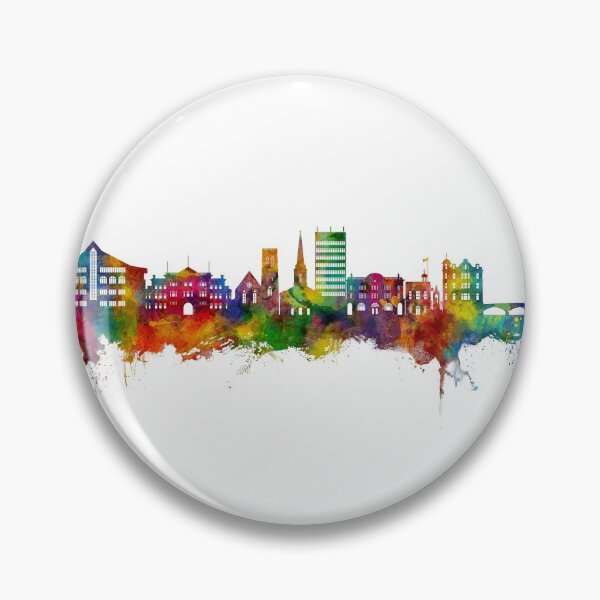 Item preview, Maidstone England Skyline designed and sold by ArtPrints.
