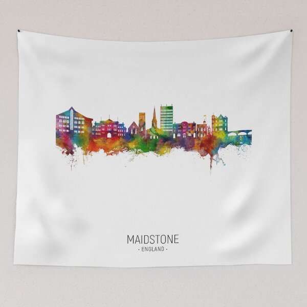 Item preview, Maidstone England Skyline designed and sold by ArtPrints.