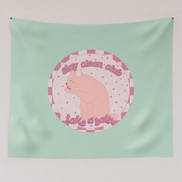 Item preview, stay clean club pink designed and sold by racharanha.