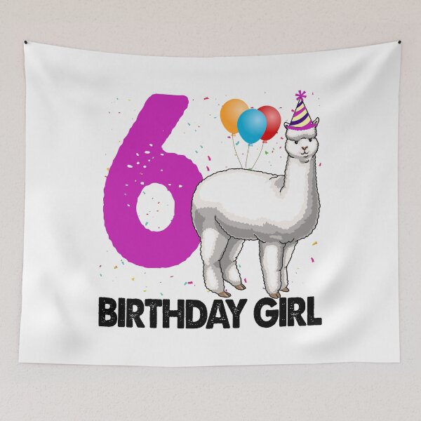 Item preview, Birthday Girl 6 Alpacas designed and sold by Bendthetrend.