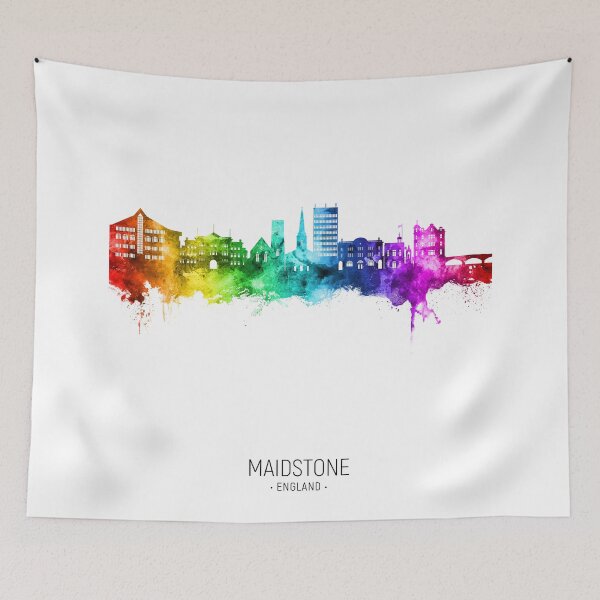 Item preview, Maidstone England Skyline designed and sold by ArtPrints.