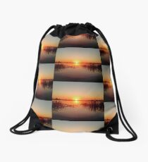 Sunset in Botswana Drawstring Bag