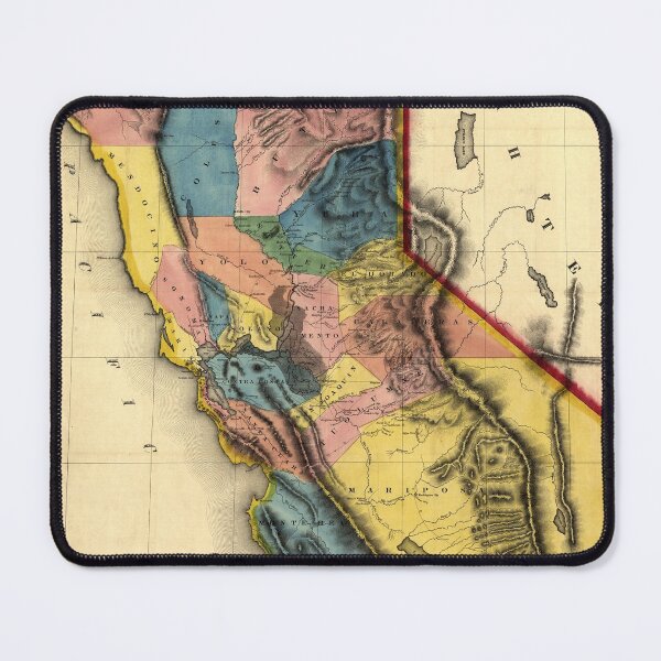 Item preview, Gold region California 1851 map designed and sold by aapshop.