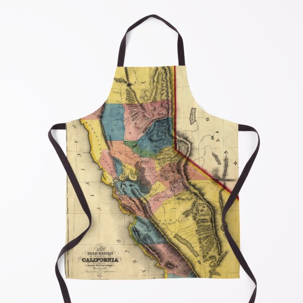 Item preview, Gold region California 1851 map designed and sold by aapshop.