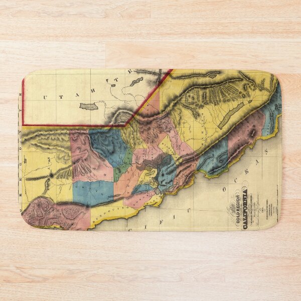 Item preview, Gold region California 1851 map designed and sold by aapshop.
