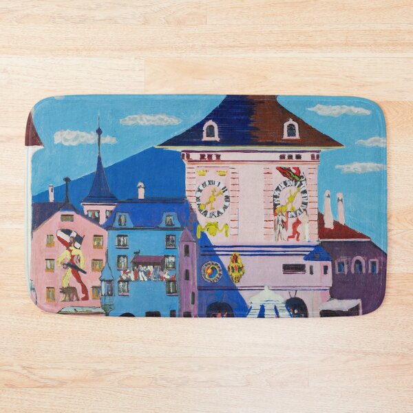 Item preview, Oil Painting Bern with Belltower (1935) by Ernst Ludwig Kirchner designed and sold by Designedbysm.