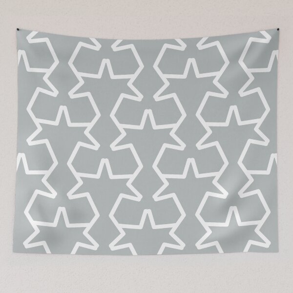 Item preview, Gray and White Tessellation Line Pattern 15 - 2022 Popular Color Sherwin Williams Samovar Silver SW 6233 designed and sold by ColorOfTheYears.
