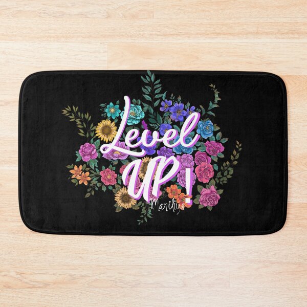 Item preview, level up! floral designed and sold by Mari-Firefly.