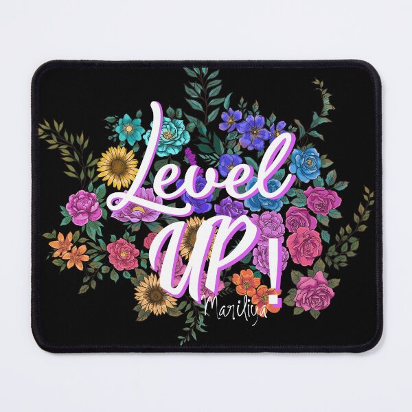 Item preview, level up! floral designed and sold by Mari-Firefly.