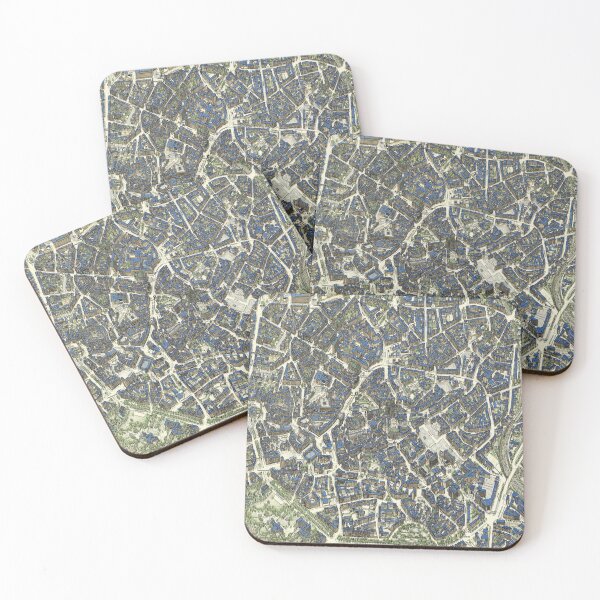 Item preview, Vintage Map of Aachen, Germany designed and sold by Gin  Neko.