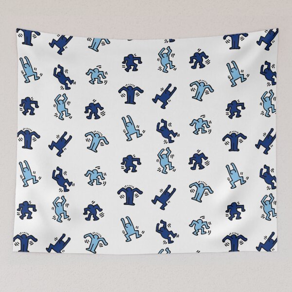 Item preview, Groovy Navy and Light Blue People designed and sold by bold-concepts.