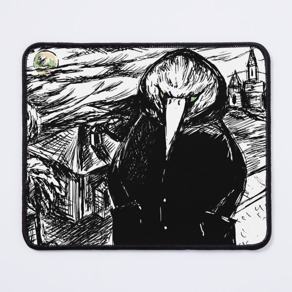 Item preview, Ilustración de un enorme cuervo mutante en la ciudad. designed and sold by Magicbrush13.