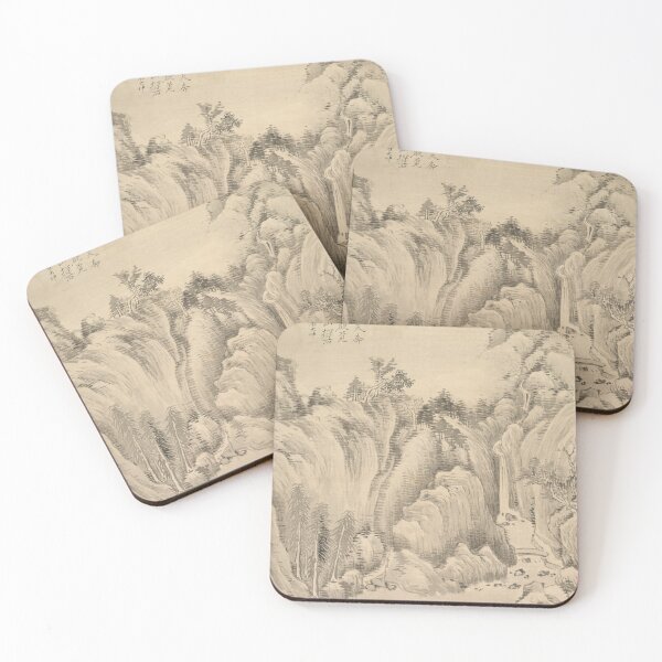 Item preview, Waterfall and Rocks designed and sold by japanese-ukiyoe.