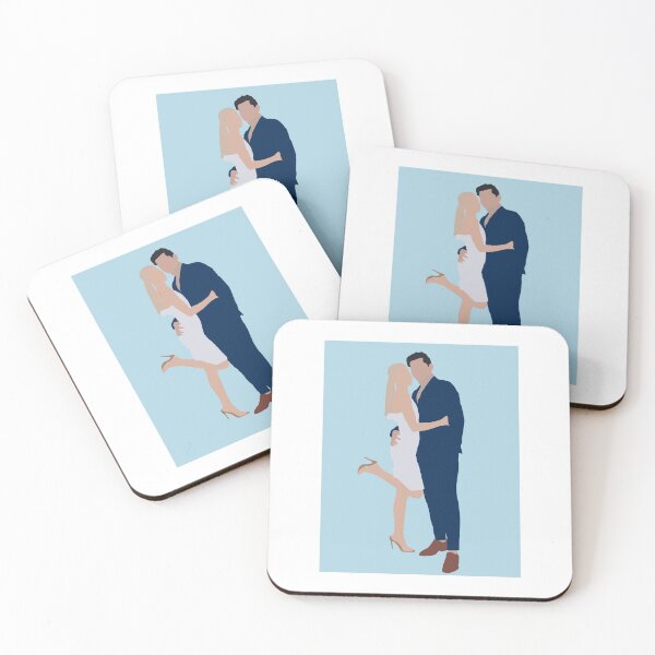 Item preview, Dylan and Hannah Bachelor in Paradise minimalist digital drawing designed and sold by colourtheworld.