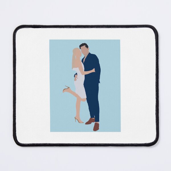 Item preview, Dylan and Hannah Bachelor in Paradise minimalist digital drawing designed and sold by colourtheworld.